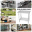 Table de travail commerciale en acier inoxydable avec tablette réglable L 48 po x l 24 po-116982735