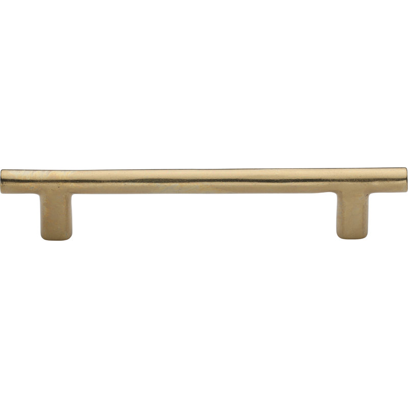 Straight Rustic Bar Pull, Natural Bronze, 	7"