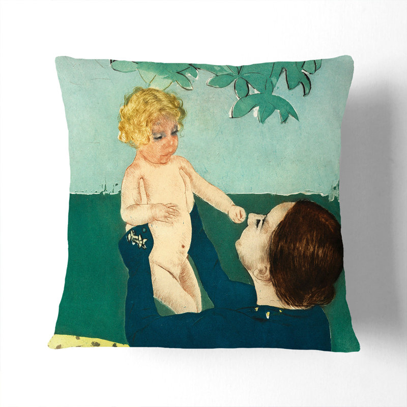 Square Cushion, White, 40cm H x 40cm W x 15cm D
