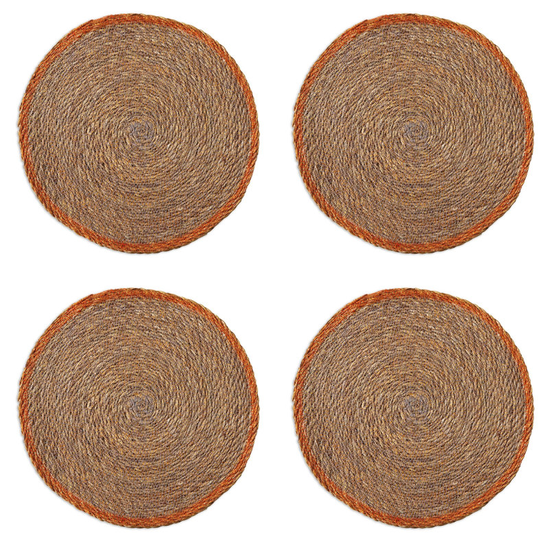 Ensemble de 4 napperons Overstitch Seagrass