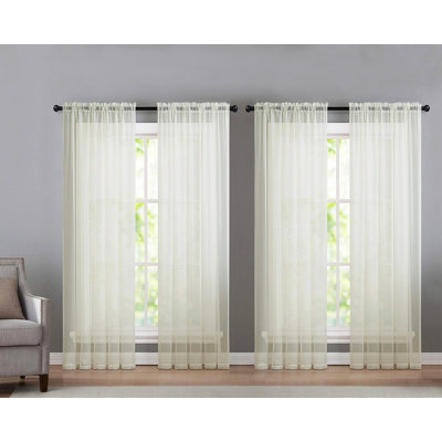 Panneau de rideau transparent d'extérieur Sarber Basic