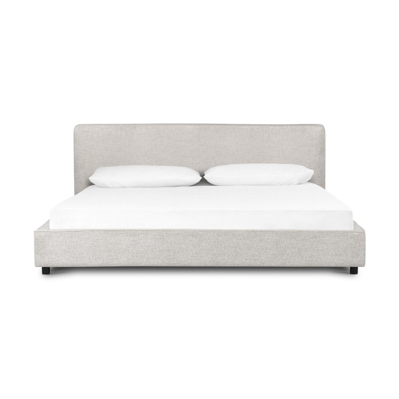 Très grand lit à panneau tapissier Jerri, Plushtone, Roi