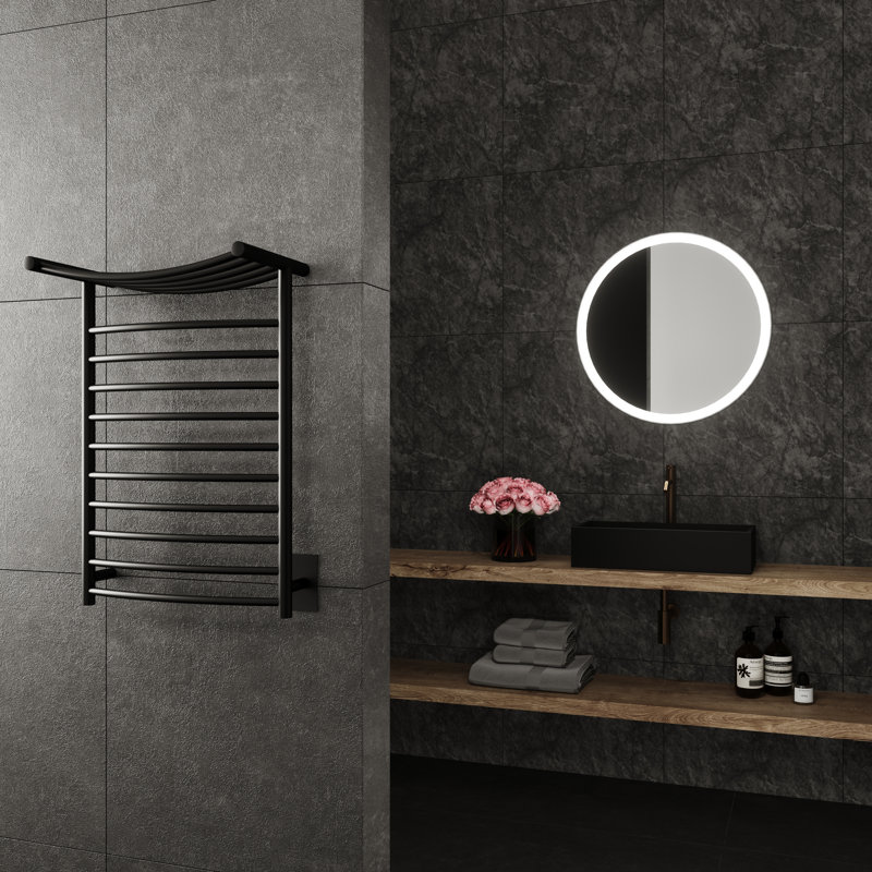 Porte-serviettes mural Asteria, Noir