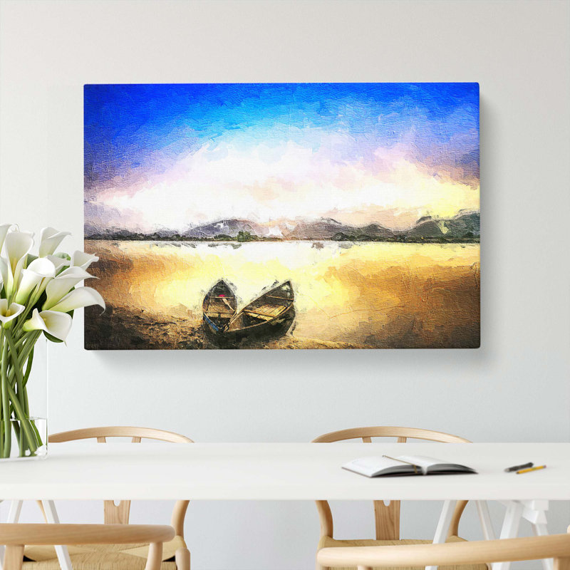 Two Boats - Wrapped Canvas, 35cm H x 50cm W x 3cm D