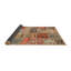 Tapis brun/orange/bleu zone contemporaine-904432104