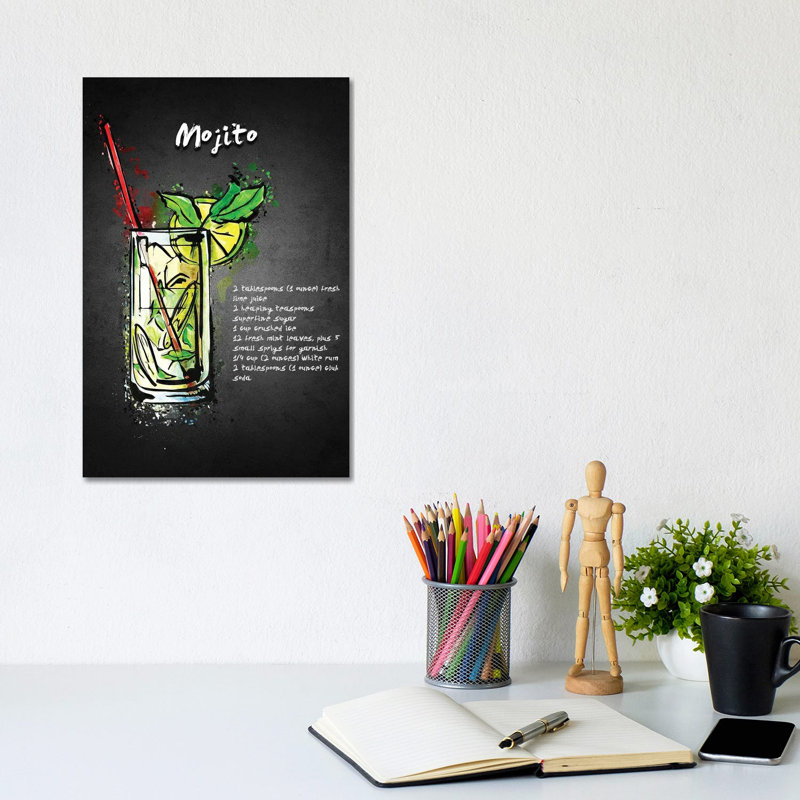 Mojito I by Gab Fernando - Wrapped Canvas Gallery-Wrapped Canvas Giclée, 20.32 cm H x 30.48 cm W