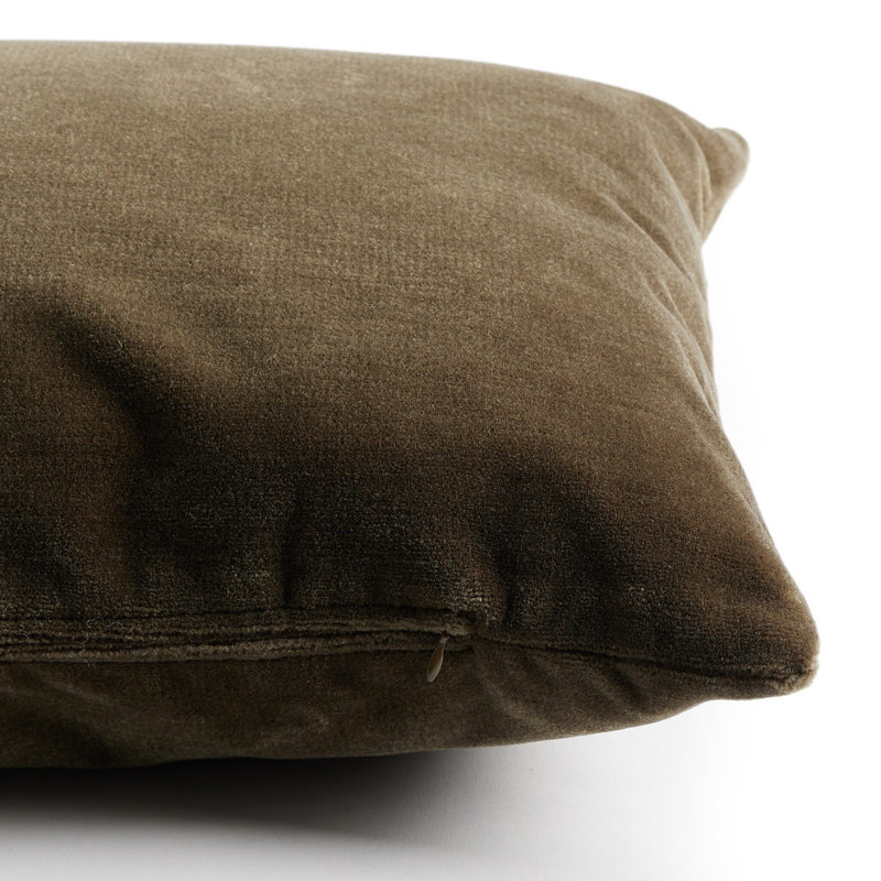Bridger Wool Pillow Cover & Insert, Rectangular 16"H x 24"W, Monte Olive