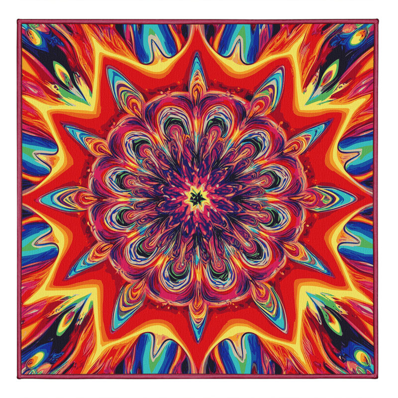Luminous Bloom Rug, Square 8'