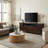 Warm Shaker 72"W Solid Wood Transitional TV Stand for TVs up to 80" with 4 Cabinets, 1 Drawer, and Flip-Down Compartment-825843499