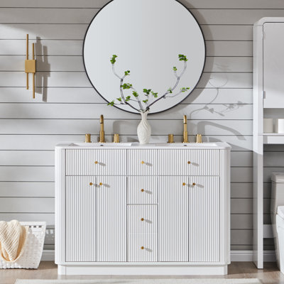 48'' Double Bathroom Vanity Without Mirror