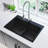 Quartz Classic 33" x 22" x 10" Double Basin Drop-In Kitchen Sink-17883123