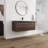 Wicham 48 " W Wall Mounted Wall Mounted 1 Single Vanity Bathroom Vanity With Resin Top-1710025757