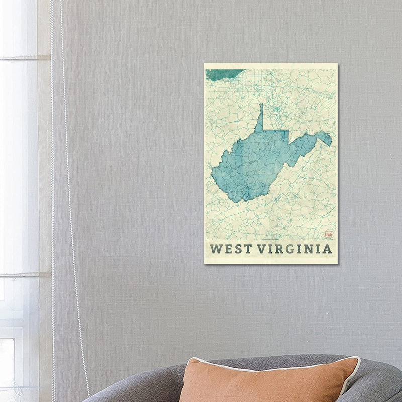 Cape Town Minimal Urban Blueprint Map by Hubert Roguski - Wrapped Canvas Print, 66.04 cm H x 45.72 cm W x 3.175 cm D