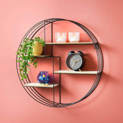 50cm W Metal Wall Mounted Shelving Unit