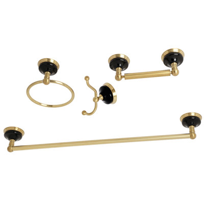 Ensemble de quincaillerie de salle de bain Water Onyx 4 pièces