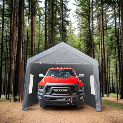 12x20ft Ventilated Carport Canopy: , Waterproof, Protected, For Multiple Vehicles And Outdoor Uses Heavy Duty 12x20 Feet: Spacious Interior, Waterproof & Ventilated, Cars, Boats, Trucks Camping Trips