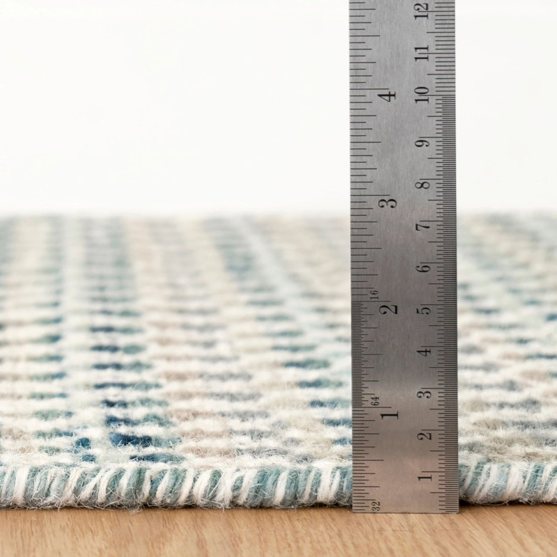 Poppy Geometric Area Rug, Blue/Ivory/Beige/Green, Rectangle 8'6" x 11'6"