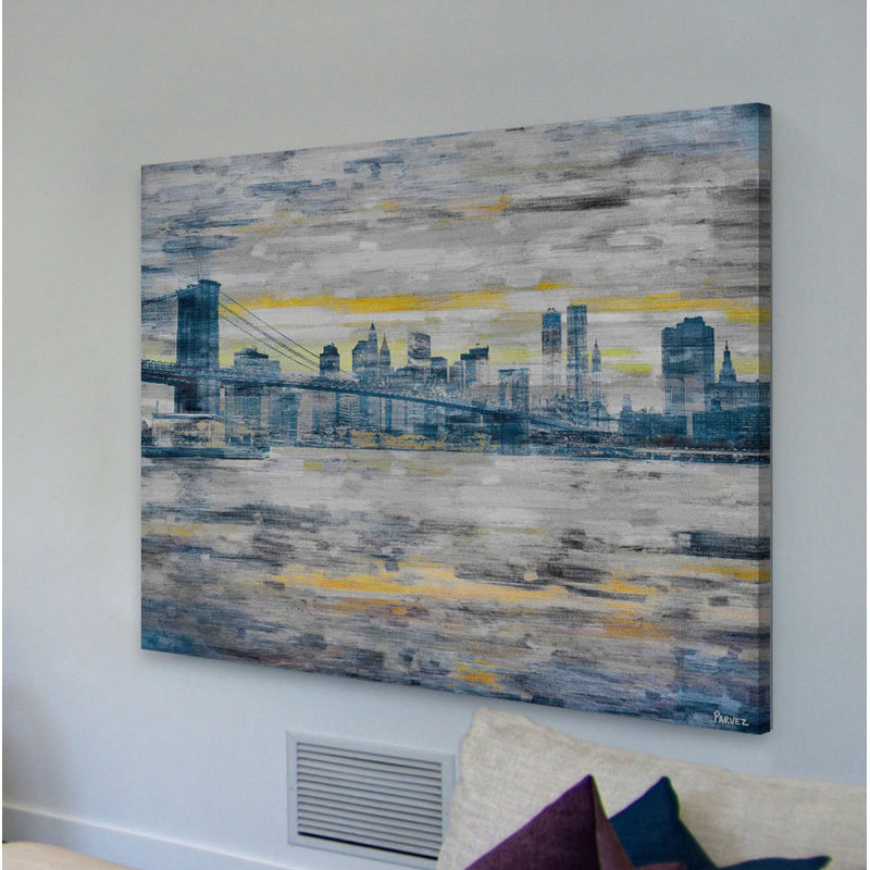 «From Across the Water», reproduction sur toile tendue, H 30 po x l 45 po x P 1,5 po