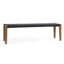 Orlando 62" Oak Wood Charcoal Bench-1140717670
