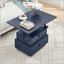 Adjustable Height Rolling End Table - Flip-Top with Charging Station & Storage-518725453