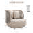 Outdoor Sofa Set of 2 Outdoor Patio Furniture All-Weather Rope Couch Aluminum Sofas with Cushions,Beige