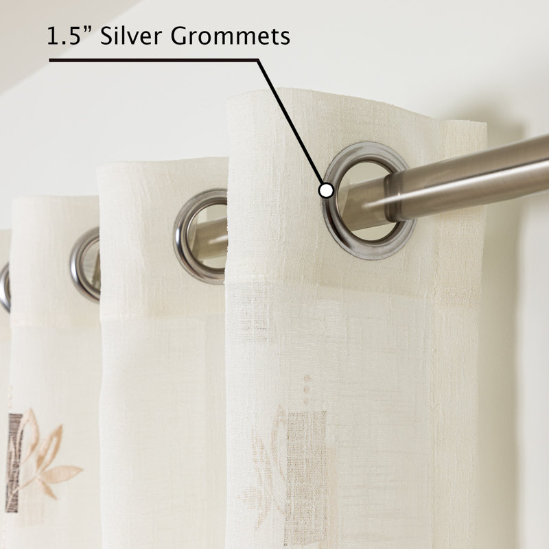 Glenmoral Semi Sheer Curtain Pair
