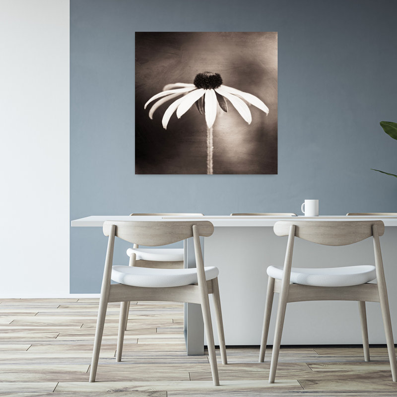 Art contemporain de marguerite, H 32 po x l 32 po