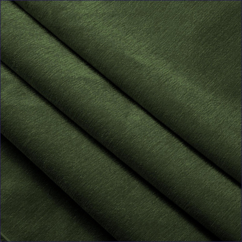 Canapé modulaire 2 places avec repose-pieds convertible, siège profond en forme de L pour les salles familiales | Vert sauge | Chenille