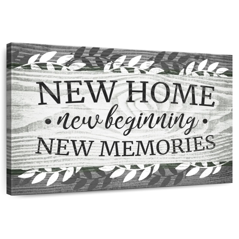 Plaque murale New Home I, H 32 po x l 48 po