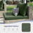 5 Pieces Rattan Patio Conversation Sets With Cushions-1474505578