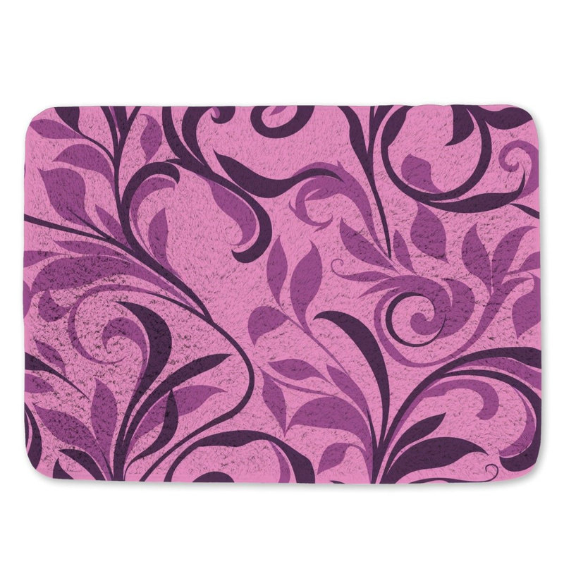 Darrnell Microfiber / Microsuede Non-Slip Bath Mat, 21" W x 34" L