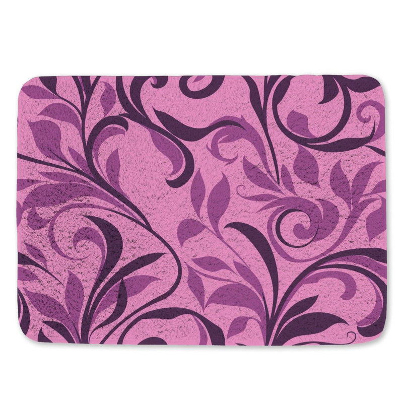 Tapis de bain en microfibre / microsuède Darrnell, L 21 po x L 34 po