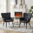 Modern Mid Century Accent Chair With Backrest & Metal Legs-1648502271