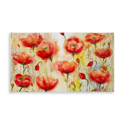 Red Flowers Garden Tablecloth | Indoor/Outdoor Home Decor