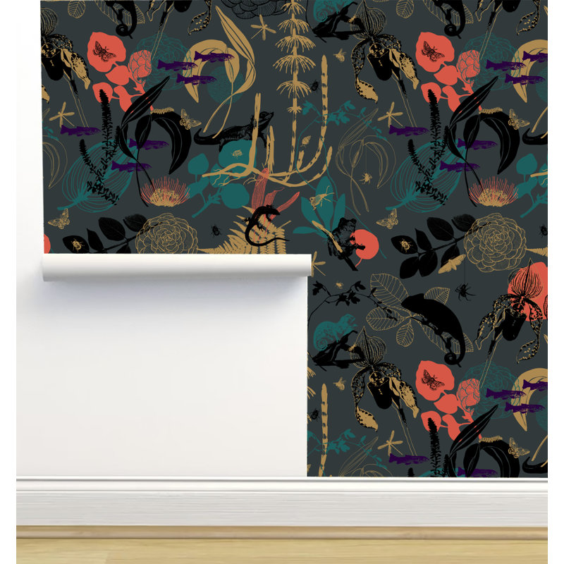 Nenyasha Peel & Stick Floral Wallpaper