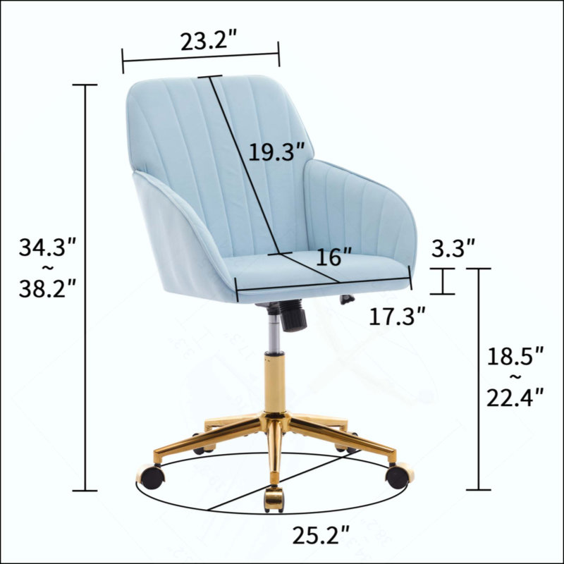 Fauteuil de bureau réglable, chambre à coucher à domicile, fauteuil pivotant ergonomique, siège à dossier, confortable pour les longues séances