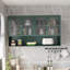 Armoire murale en verre 47,25 "à quatre portes, murale, adaptée