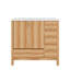 Meuble-lavabo en bois 36 po, 2 portes à fermeture douce, 4 tiroirs à fermeture douce, tablette réglable
