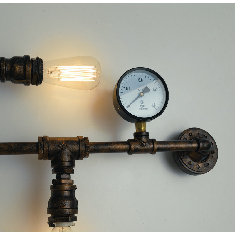 Benjamin Steel Flush Mounted Sconce