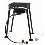 King Kooker Tall Portable Propane High Pressure Outdoor Camp Stove Package