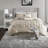 Elegant 7 Piece Polyester Bedding Sets, Tufted Cal King Modern Home