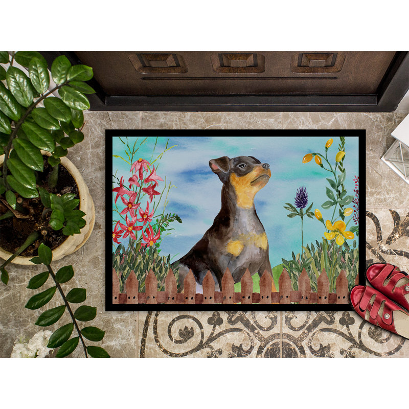Non-Slip Outdoor Doormat, Rectangle 18" x 27"