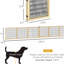 Barrière pour animaux 6 panneaux pliante pour chien