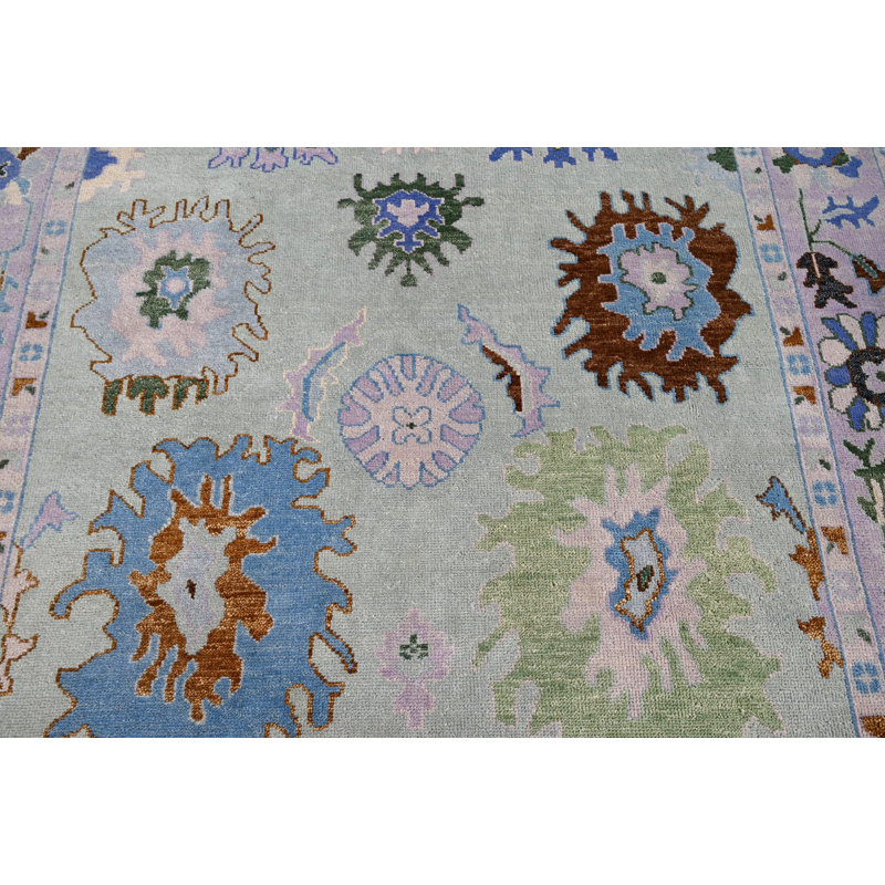 Rectangle Hand Knotted Wool Area Rug