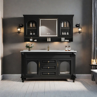 American retro style rest room bathroom cabinet