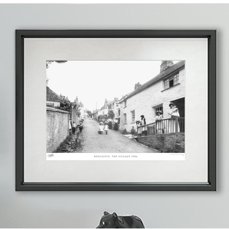 Boscastle, the Village 1906 1 Piece Single Picture Frame Wall Art, 45cm H x 60cm W x 2.3cm D