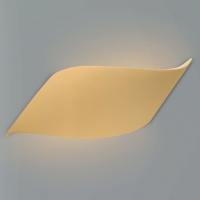 Ambiance - Wave LED ADA Wall Sconce - Muted Yellow, Muted Yellow