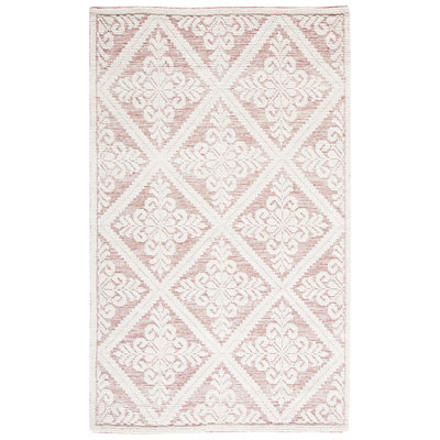 Vermont Hand Woven Wool Damask Rug
