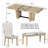 6 - Piece Extendable Dining Set-589665868-589665869