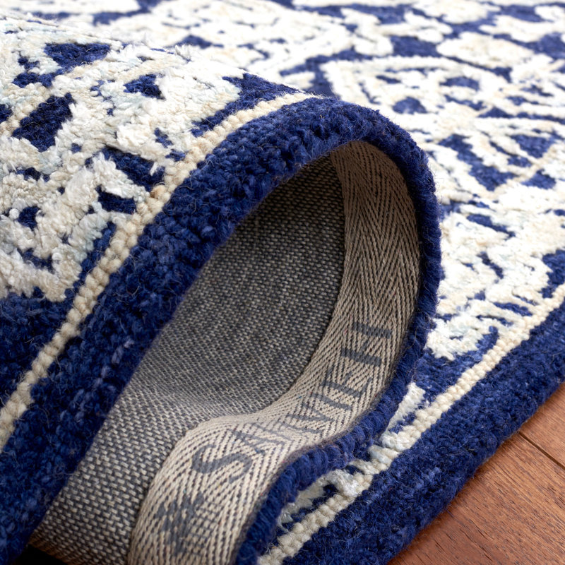 Vahakn Hand Tufted Wool, Viscose Oriental Rug, Rectangle 3' x 5'